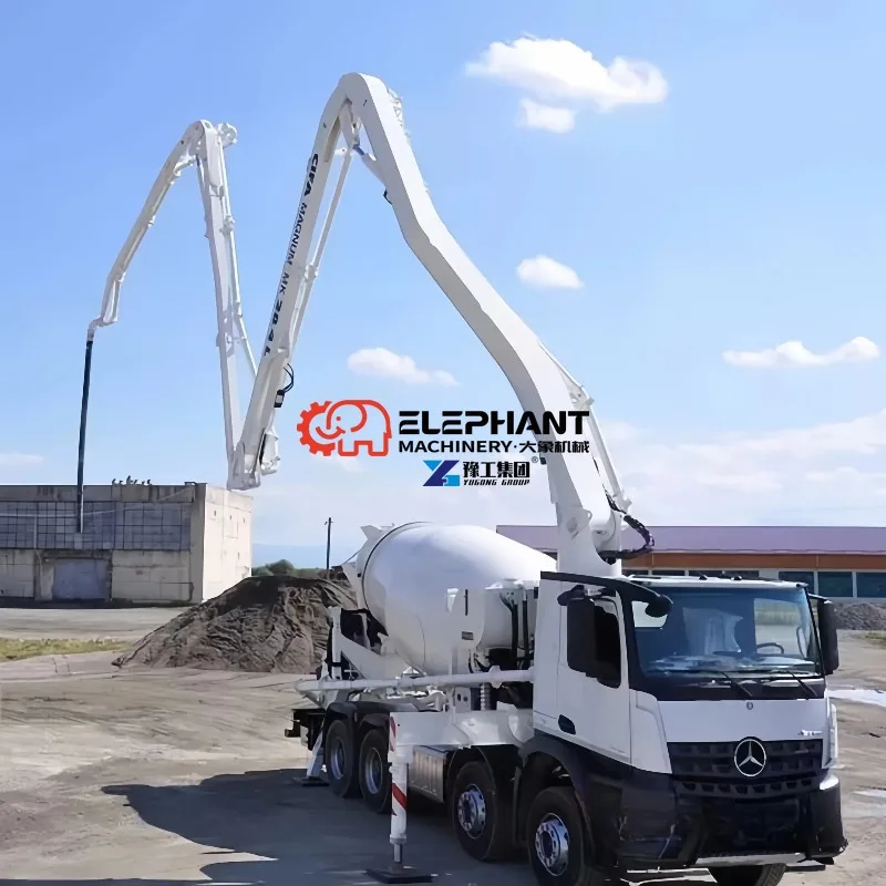 30m New Brand Customized Truck Mixer Concrete Pump with Mixing Function Construction Equipment for Building Concrete Pouring