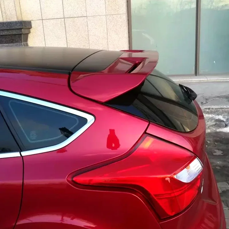2012 To 2018 For Ford Focus MK3 Car Rear Roof Wing Spoiler Lip Glossy Black Body Kit  High Quality ABS Material Body Kit