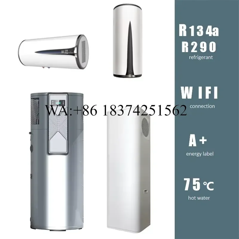 Wmwmnu for 200L All-in-One Heat Pump Water Heater Storage R290 2.8kw Inverter Home Pool Hotel Hot Water Heating Unit