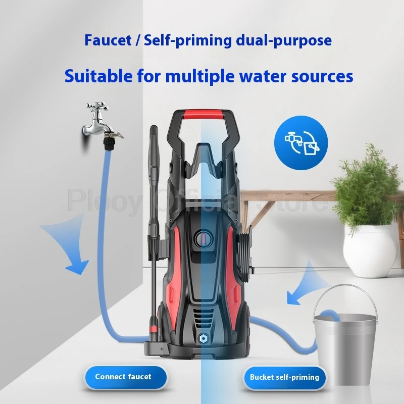 135bar ارتفاع ضغط 1800 واط قوة آلة غسل سيارات 220 فولت مدفع المياه المحمولة مع محرك النحاس للاستخدام المنزلي تنظيف وسائط أداة عجب #3
