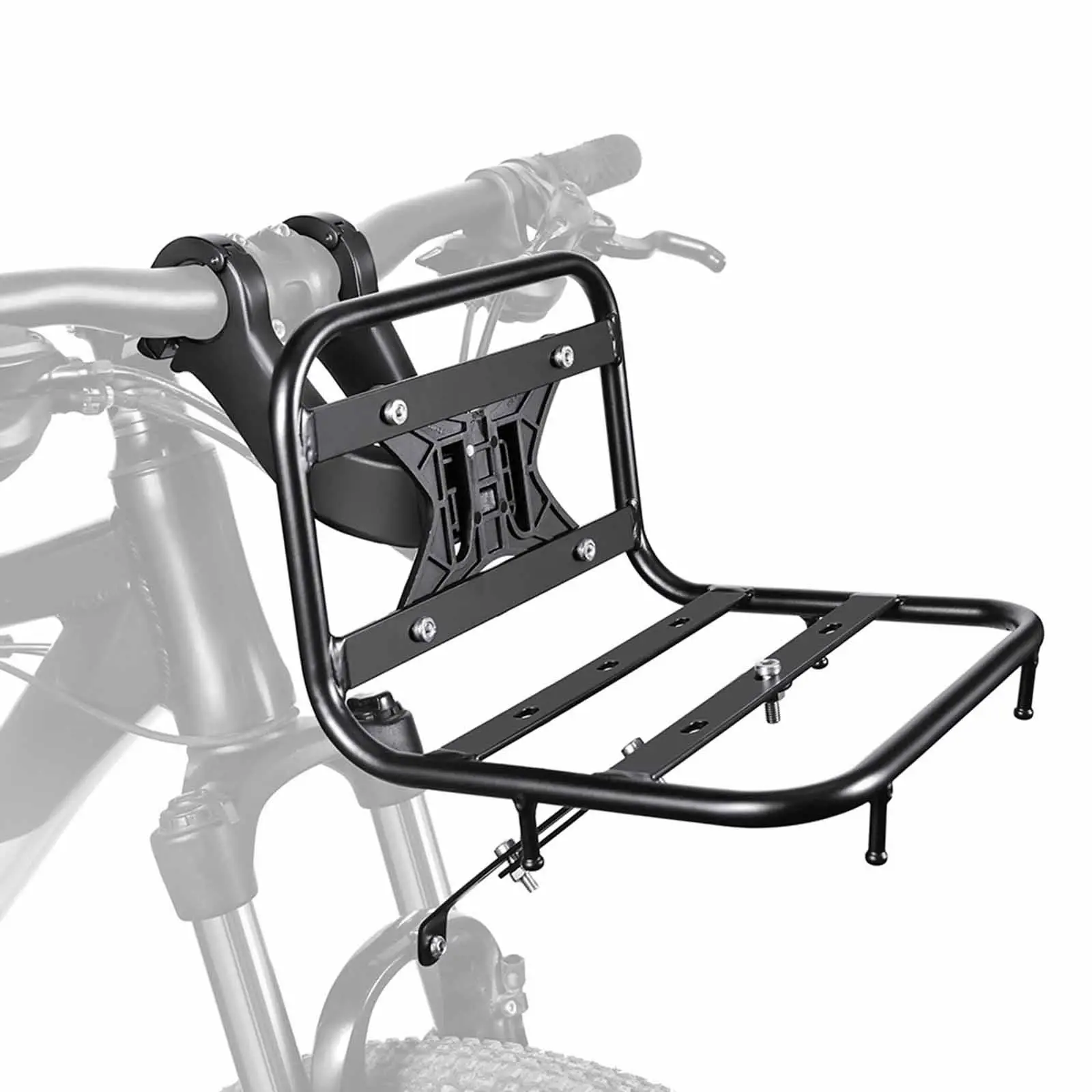 

Bike Front Rack Carrier,Bicycle Cargo Rack Front Bracket Stand Storage Shelf Carrying Bike Pannier for Trip Traveling Luggage