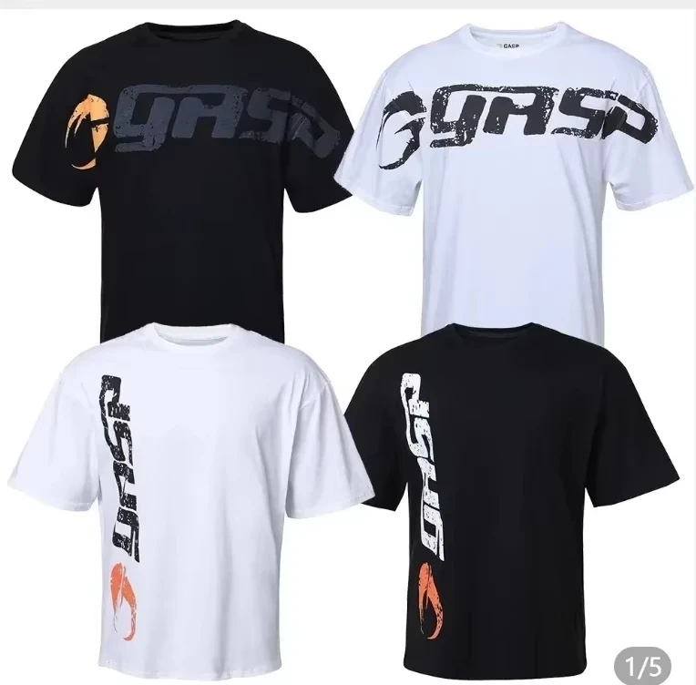

GASP-ropa Deportiva Holgada De Manga Corta Para Ropa De Entrenamiento Para Músculos Orientales Camiseta T-shirt Loose Top Cotton