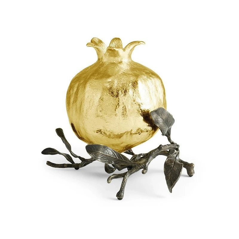 Pomegranate stainless steel vase home restaurant club decorative ornament