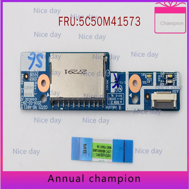 НОВИНКА для Lenovo 110-17ISK V110-17ISK SD-кардридер светодиодная плата NS-A911 5C50M41573 НОВИНКА для Lenovo 110-17ISK V110-17ISK SD-кардридер светодиодная плата NS-A911 5C50M41573