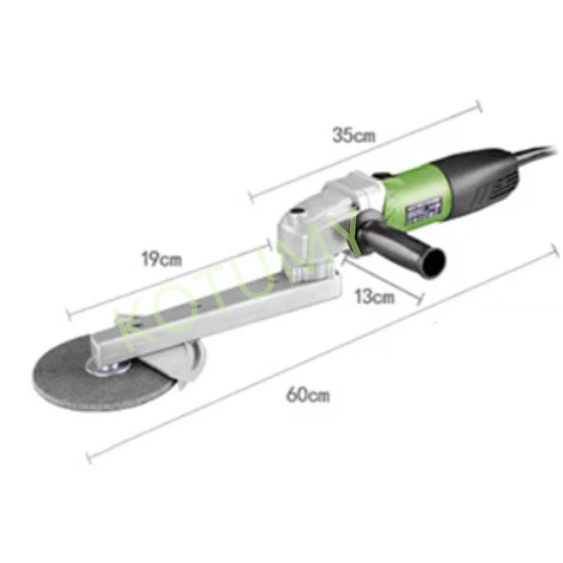 Meuleuse d'angle en acier inoxydable, soudure d'angle, ponceuse pour le traitement des métaux, 800W