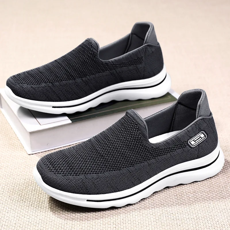 Thick-soled Comfortable and Fashionable Men's Casual Shoes for Spring Autumn Soft-soled Breathable Anti-slip Laced Men's Shoes