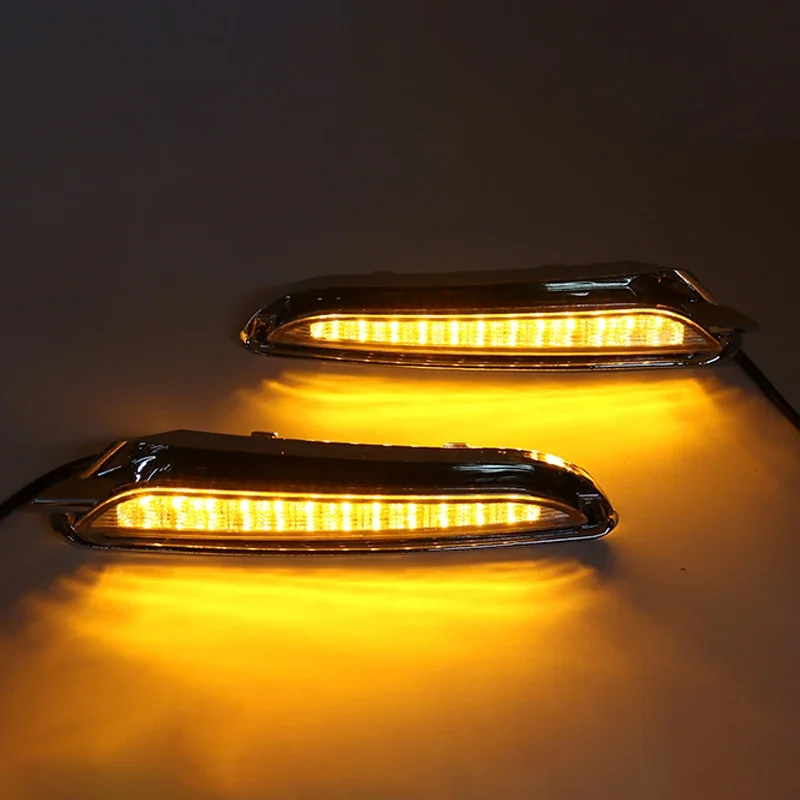 1Pair DRL For Buick Encore Opel Mokka 2012 2013 2014 2015 Daytime Running Lights Fog head Lamp cover Daylight