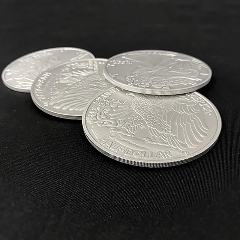 Jumbo Walking Liberty Half Dollar (7.3cm) Magic Tricks Coin Appearing Magia Magician Close Up Street Illusions Props Accessories