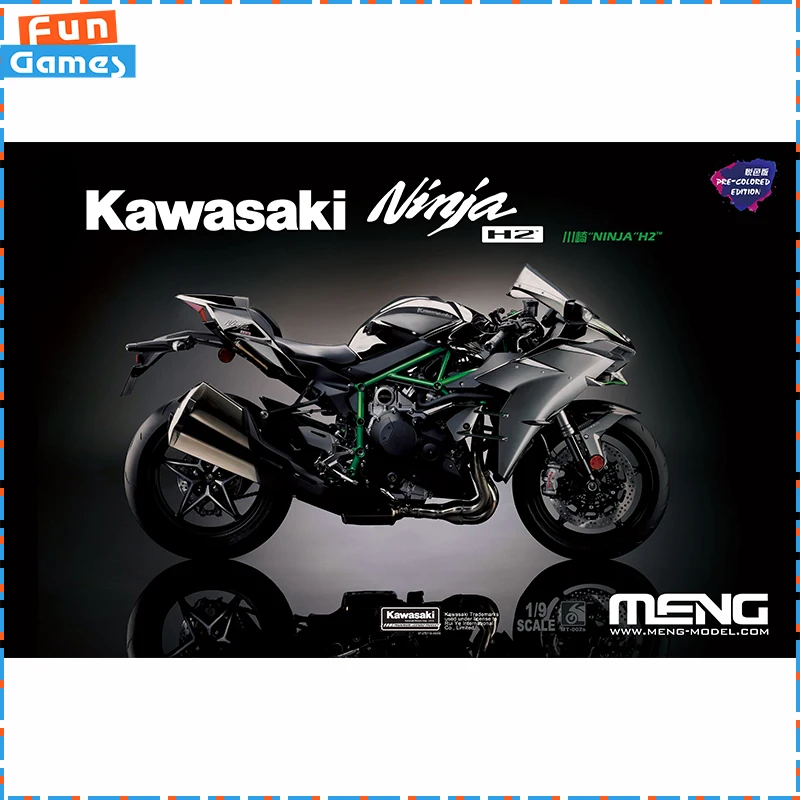 

MENG 1/9 Kawasaki Assemble Motorcycle Model Ninja H2r Mt-001s Pre Colored Custom Model Collectible Children Birthday Gift