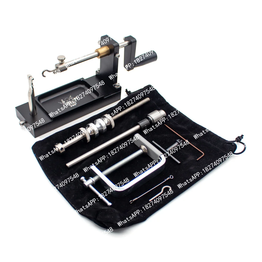 Professional Multi-function Fishing Tool: Wire Bender, Loop Maker, Fly Tying Station, Reel Winder with Drag System