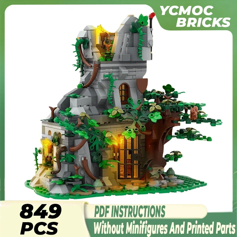 

Medieval Forest Castle Model Moc Building Bricks Forest Outpost Technology Modular Blocks Gifts Christmas Toys DIY Sets Assembly