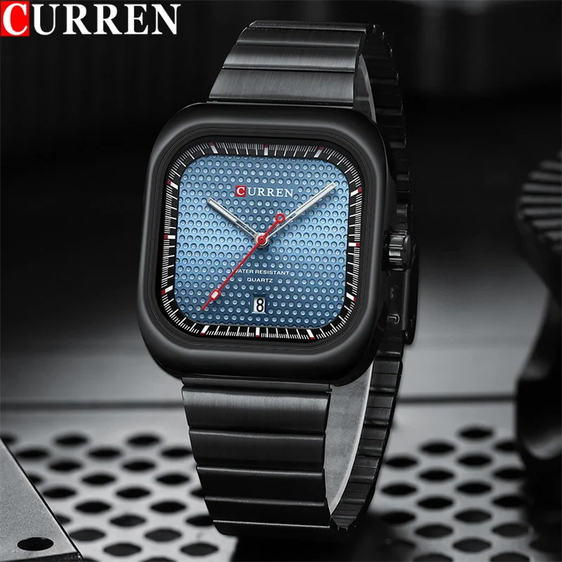 

CURREN Watches For Men Top Brand Luxury Military Army Waterproof Male Clock Quartz Business Stainless Steel Mens Watch Gift 8460