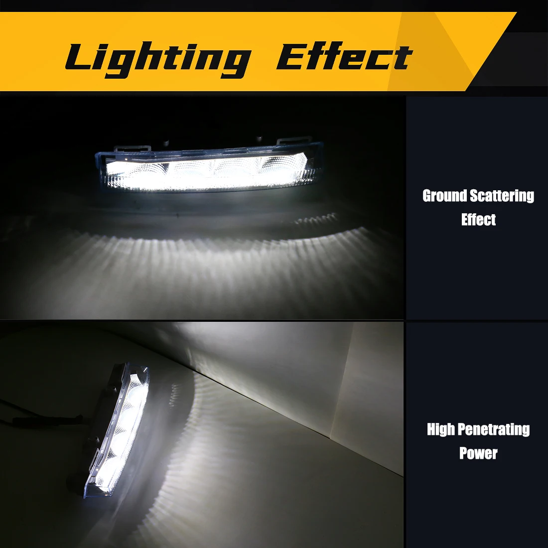 2pcs Daytime Running Light For Mercedes Benz W166 ML350 ML400 X204 GLK350 DRL Headlight Driving Fog Lamp 2049065401 2049065501 view 2
