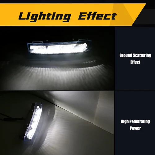 Imagen 2 del producto 2 uds luz de circulación diurna para Mercedes Benz W166 ML350 ML400 X204 GLK350 DRL faro de conducción lámpara antiniebla 2049065401 2049065501