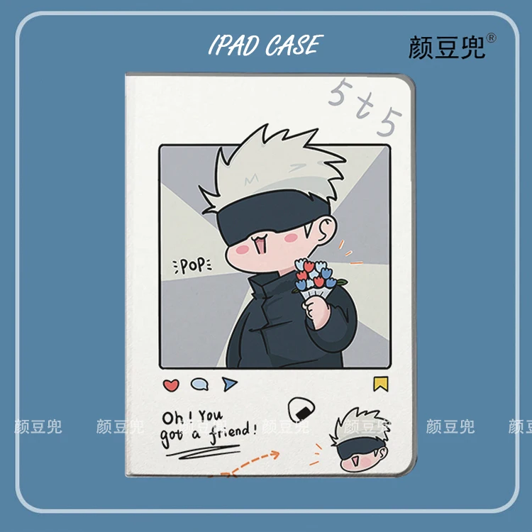 

Чехол Gojo Satoru Jujutsu Kaisen для iPad 10,2 8th Air 4 5 6 Mini 5 6 7 Роскошный силиконовый чехол для iPad Air 7 Pro13 iPad 11th 2025