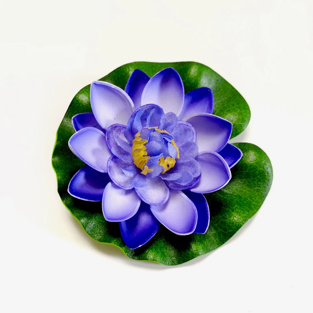 

10pcs Simulated Lotus Leaf EVA Material Aquarium Plants Pond Decor Artificial Lilly Pad Water Garden Pet Supplies