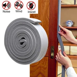 Door Window Sealing Strips Sound-Proof Foam Weatherstrip Noise Insulation Draft Excluder Bottom Seal Strip Blocker Wind Guard