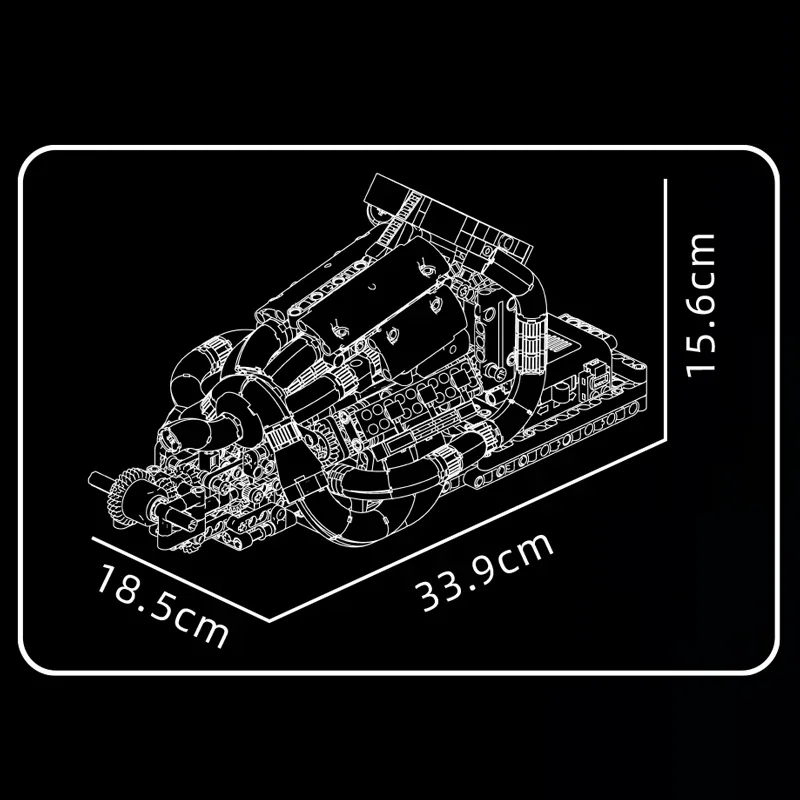 Mould King 10188 Technische motorisierte STR13 Formel-1-Motorbausteine Sport-Rennwagen-Motor-Vogelspielzeug-Set für Erwachsene