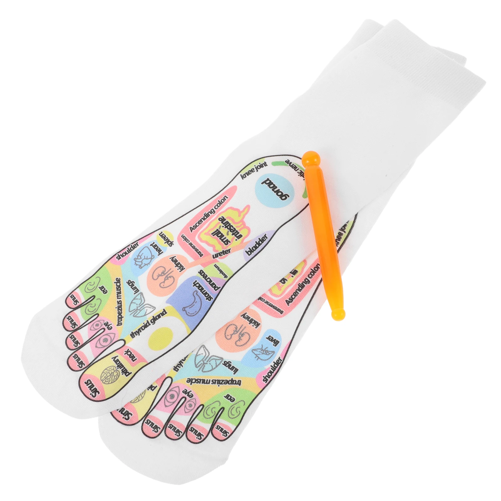 

Foot Massage Socks Reflexology Acupressure Points Tool Daily Wear Health Foot Hand Stick Acupuncture Meridian
