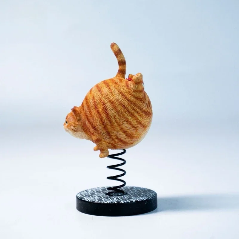 

Presale JXK Handmade Ornament Bouncy Ball Cat Spring CatCute Animal Model Shaped Decorations Desktop Crafts