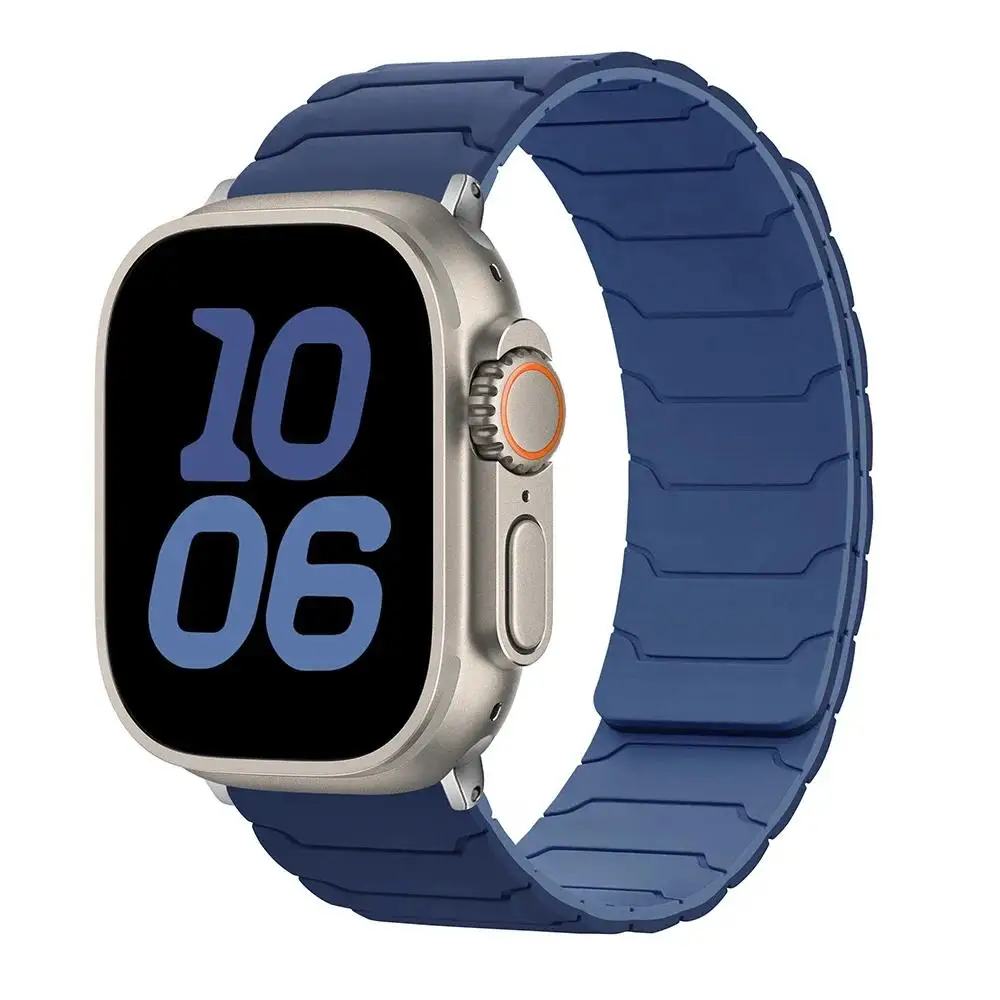 Siliconen magnetische lusbanden voor Apple Watch 46 mm 44 mm 40 mm 49 mm 45 mm 42 mm 41 mm band iWatch-serie Ultra 3 11 10 9 8 7 6 5 SE 3
