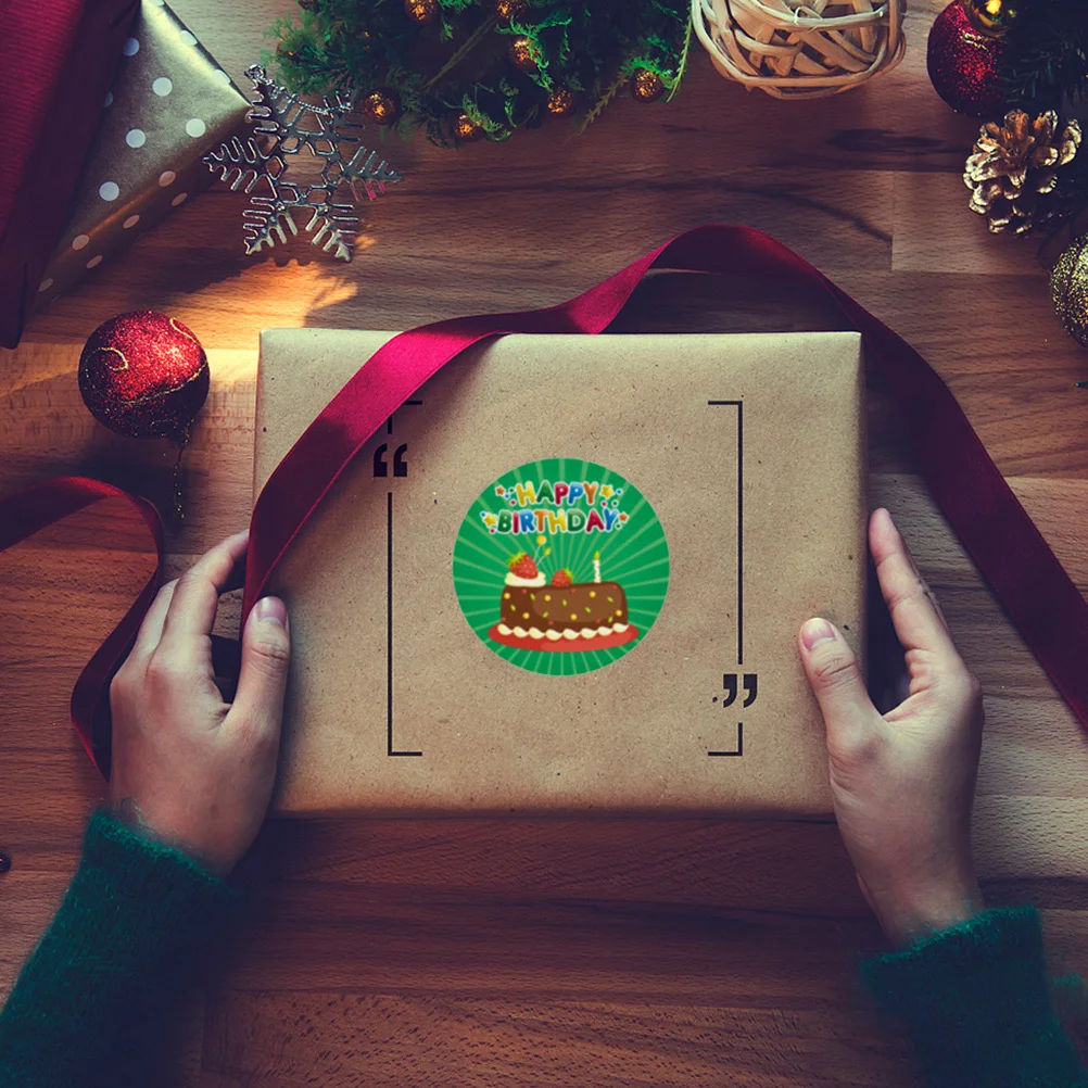 

500Pcs Festival Birthday Gift Label Stickers Lovely Creative Decorative Stickers for Notebook Gift Bag Party Supply