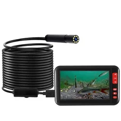 New 1080P 4.3 inches display Underwater camera IP68 waterproof  8LED Probe illuminated fish finder fishing camera for Fisherman