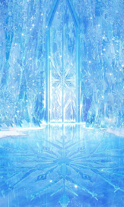 Mehofond Snow Frozen Photography Backdrop Snowflake Wonderland Castle Decor Kids Baby Birthday Party Cake Smash Photo Background view 3