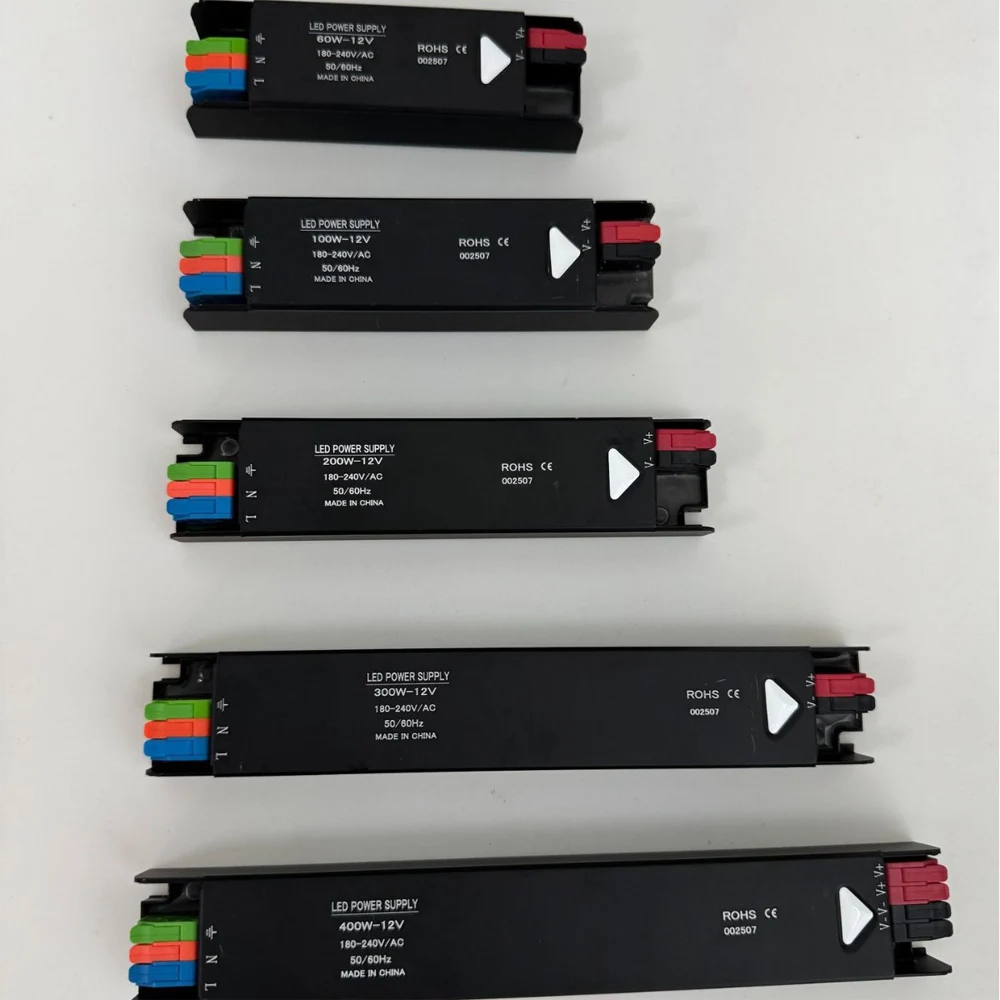 Ultra Thin Lighting Transformers 110V 220V To DC 12V 24V Power Supply Adapter 60W 100W 200W 300W 400W For CCTV LED Strip Driver