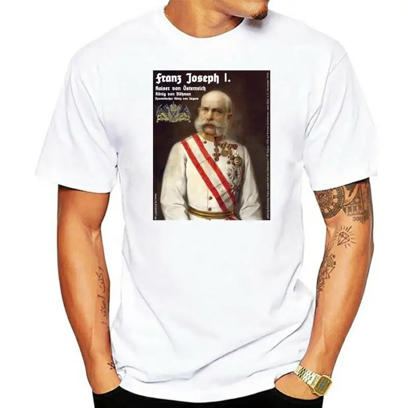 Franz Joseph I Bild Kaiser VonKuK Portrait  Classic Tops Tee Shirts Classic Cotton Men  Short Sleeve Top Tee