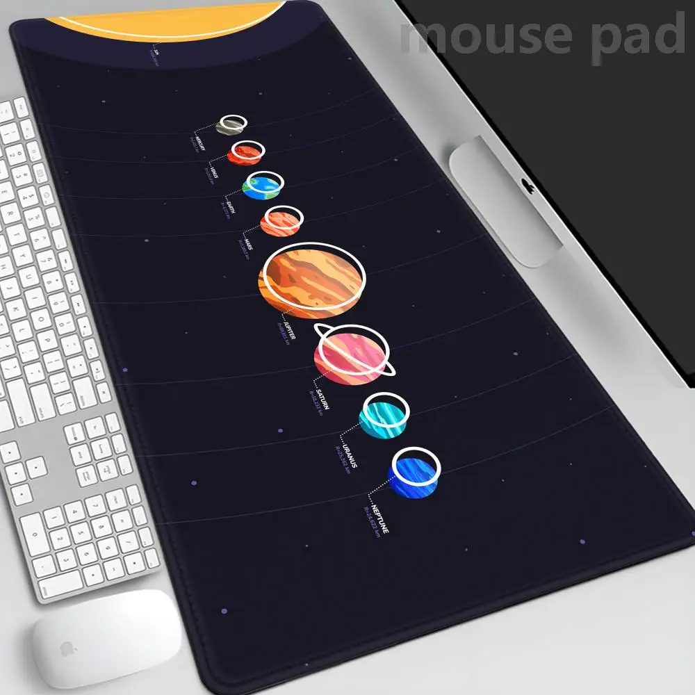 

Universe Space Solar System Planet Large Gaming Mouse Pad Computer Laptop Mousepad XXL Keyboard Pad Desk Mat PC Gamer Mouse Mat