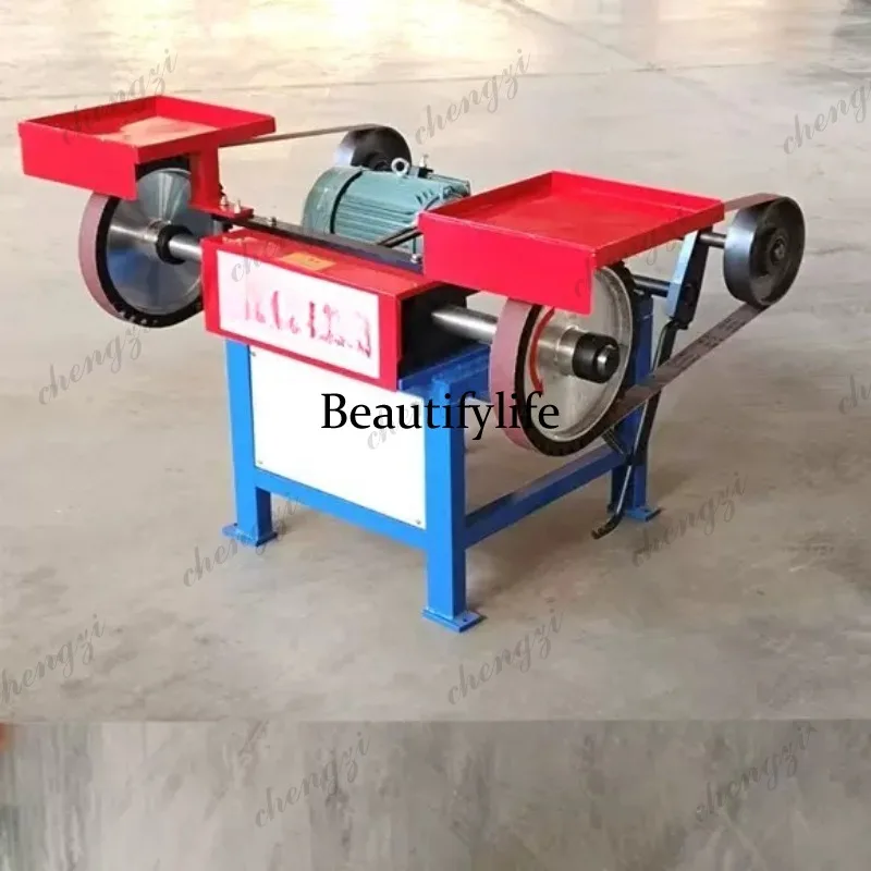 

81 Industrial Dual Station Belt Grinder Heavy Double Head Polishing Machine For Metal Aluminum Weld Seam Deburring And Finishing