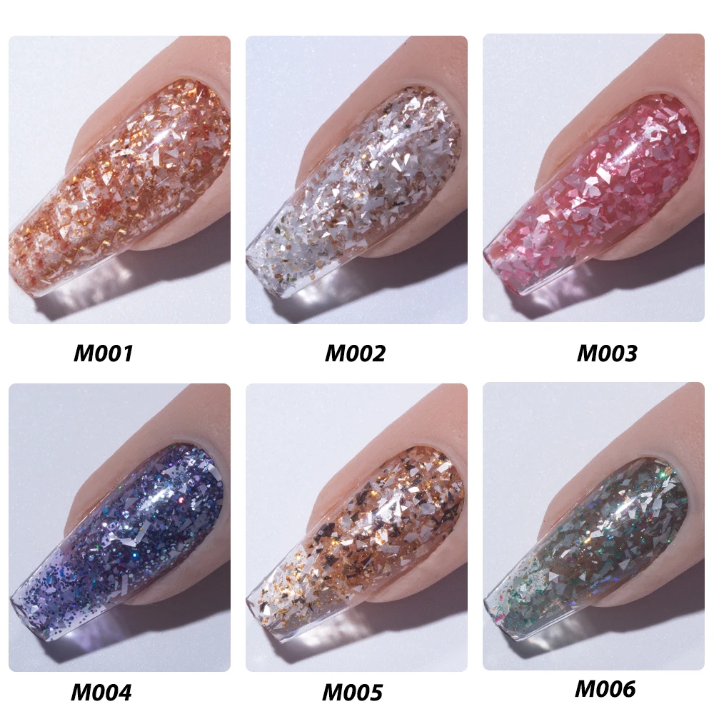KODIES GEL Mineral Glitter Rubber Base Gel Nail Polish Sequins Semi Permanent Soak Off UV Manicure Base Gel Top Coat Nails Art