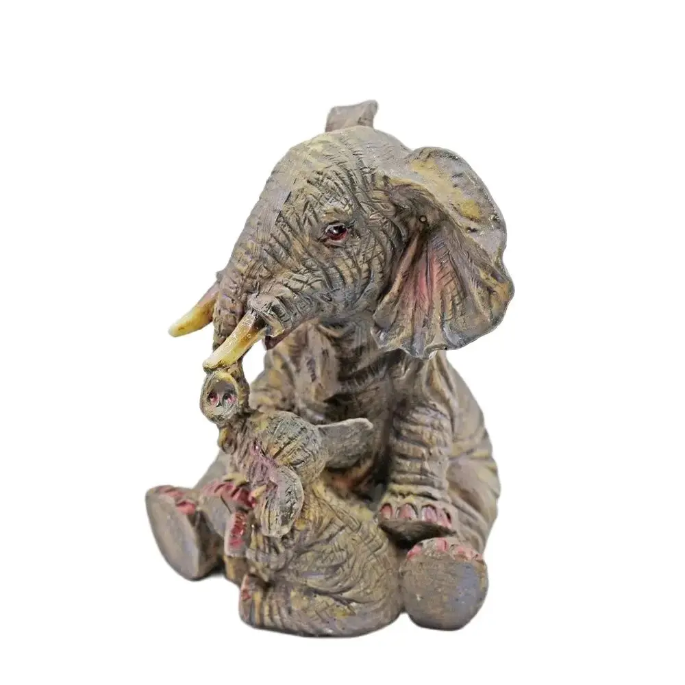 3D Mother Child Elephant Silicone Mould Chocolate Sugarcraft Candy Cake Decor Baking Mold Animals DIY Soap Wax Craft Resin