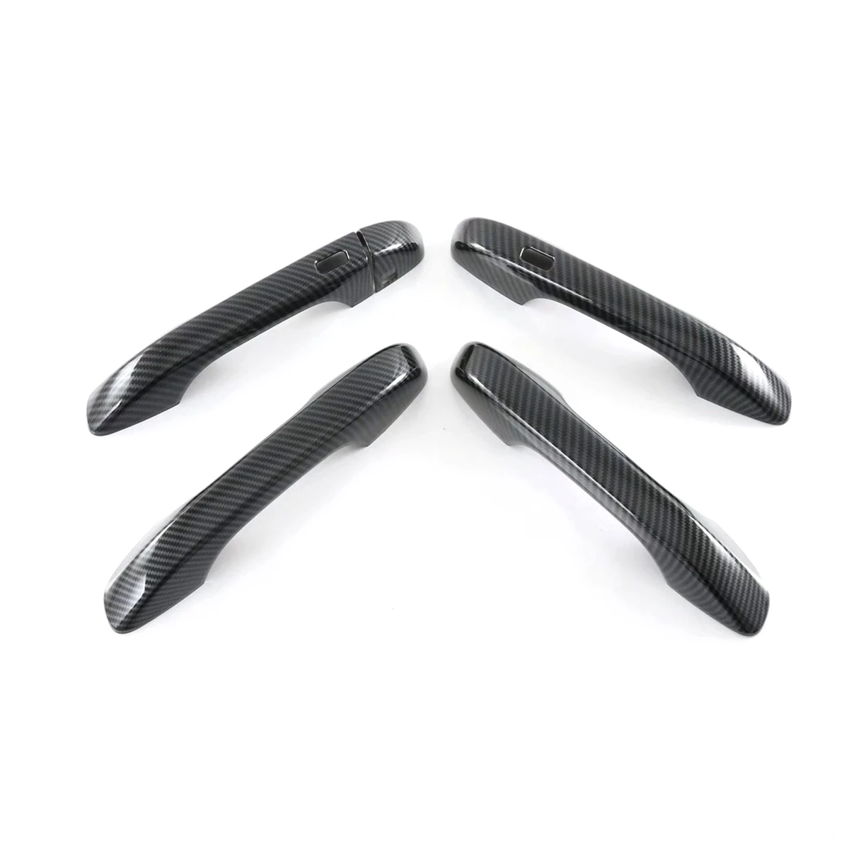 For Kia NIRO 2022 Carbon Fiber Car Door Handle Bowl Protector Cover Trim Decoration