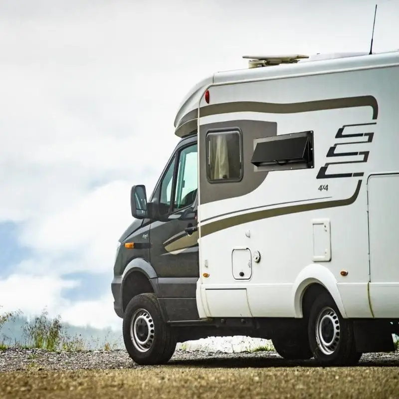 M76E Wand-Entlüftungsauslassabdeckung für Wohnmobile mit Frontklappe und Schraubensatz – Detail 9