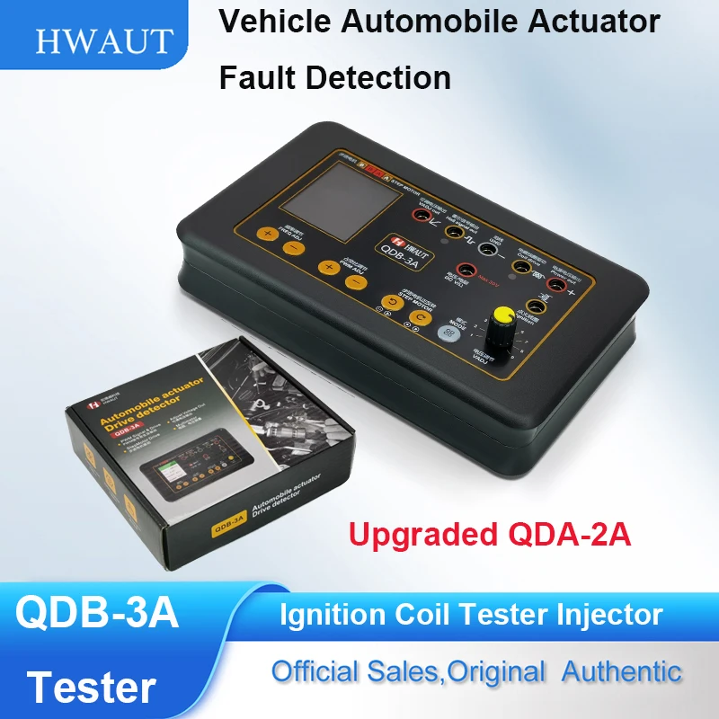 Tester cewek zapłonowych QDB 5A 3A 12~24V, tester wtryskiwaczy, diagnostyczne narzędzie do wykrywania usterek aktuatorów samochodowych, silników krokowych i instrumentów.