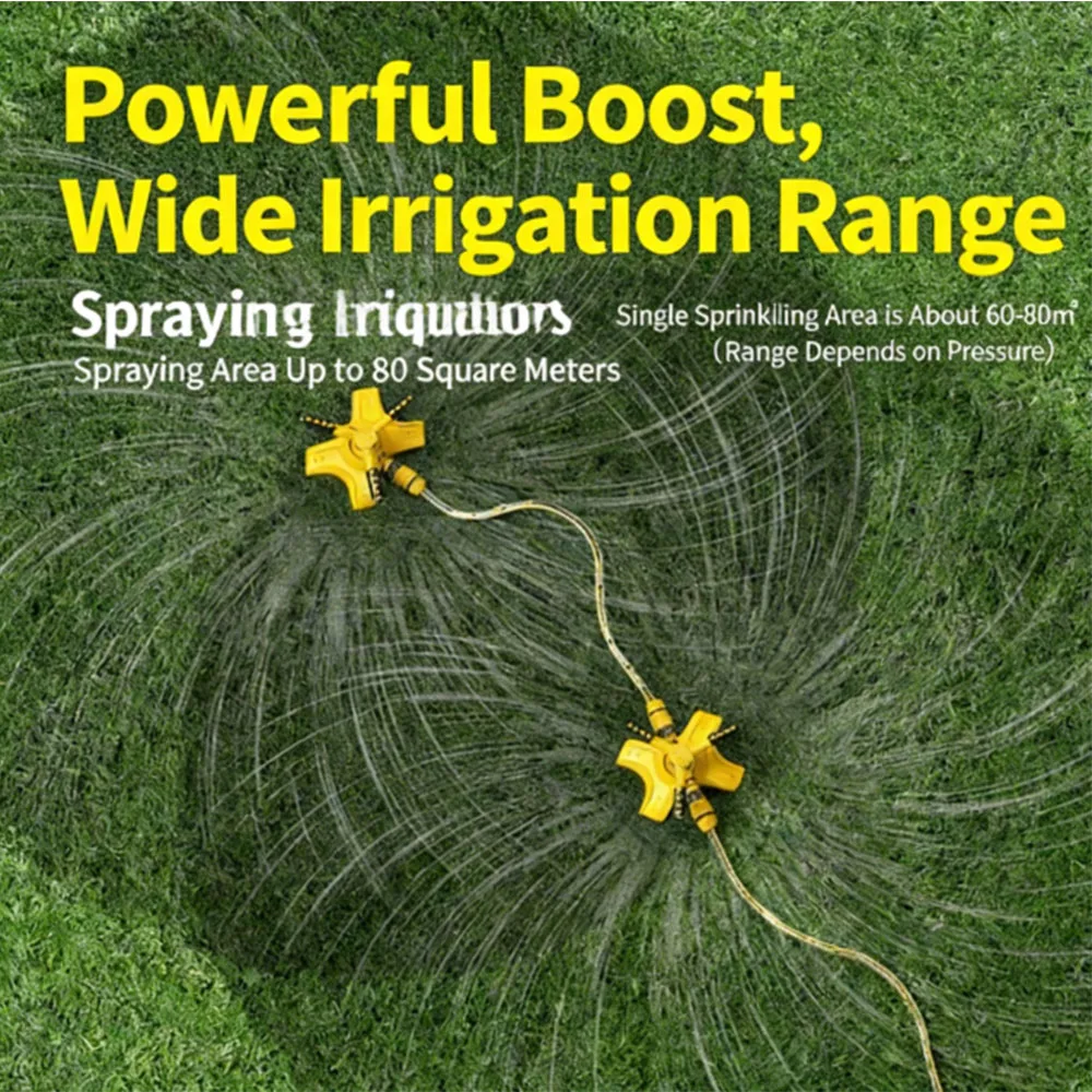 360 °   Automatic Rotating Water Pipe Set, Garden Lawn Sprinkler, Yard Tree Coverage Watering Irrigation Sprayer
