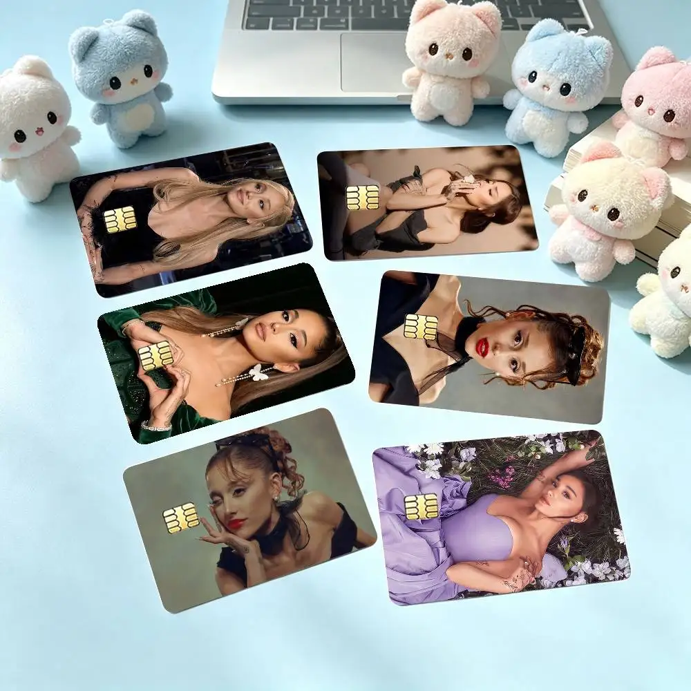 Ariana-A Grande-E Singer Credit Card HD Stickers Game Card Decal Small Chip Waterproof Sticker