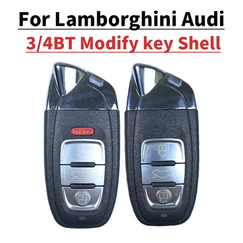 Jingxin 1/5 PCS Car Key Shell Keyless Entry Case For Lamborghini key shell for Audi 2008 2011 2012 2013 2014 A4 A5 Q5 key shell