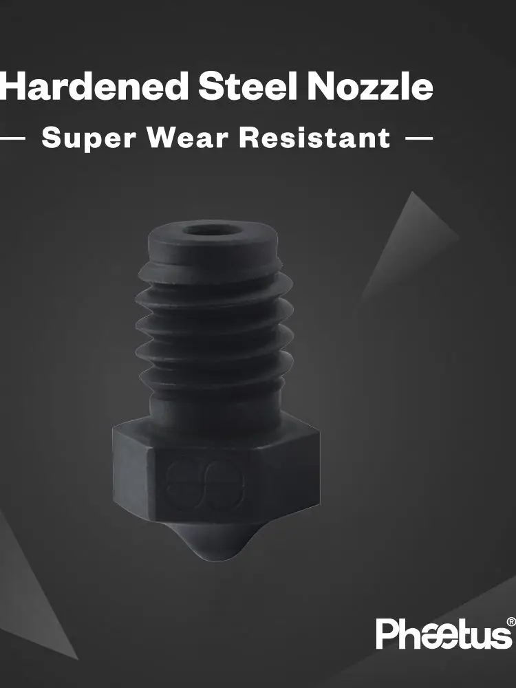 PHAETUS Wysokiej Jakości Hartowana Stal 450 °   Dysza C 1,75 mm do drukowania filamentem PEI, PEEK lub włókna węglowego dla Voron2.4 V6 HOTEND — zdjęcie produktu 7