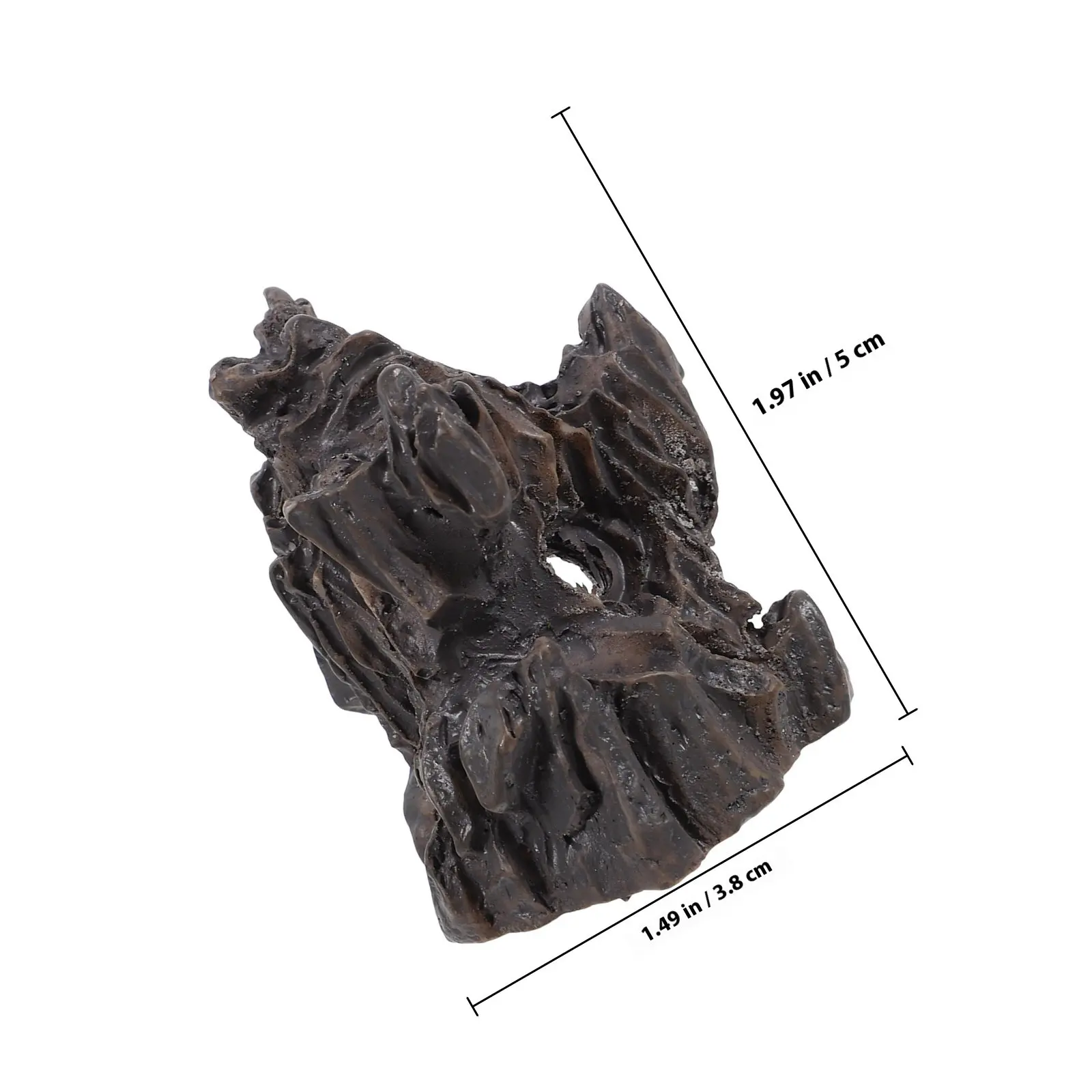 Bonsai Mini Rockery Decor Resin Micro Landscape Ornament for Zen Room Desk Living Room Sand Table Indoor Outdoor Garden