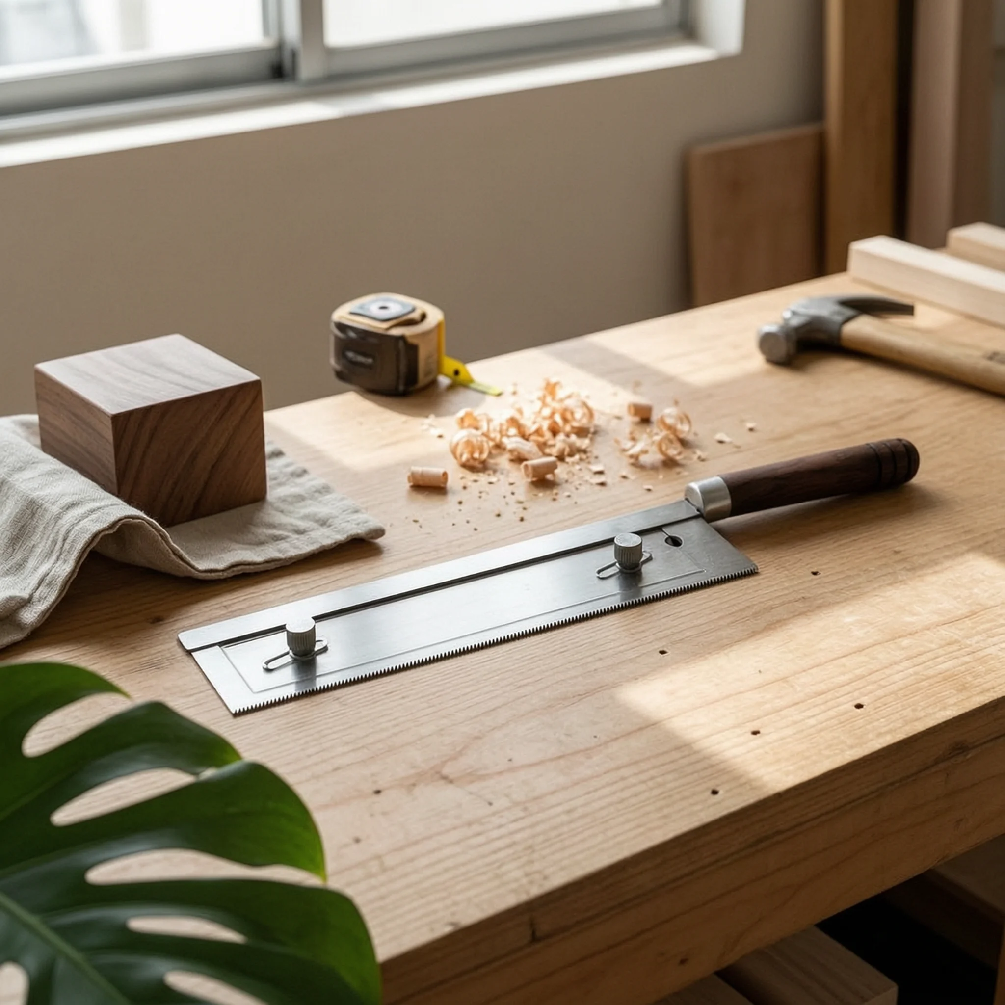 Guitar Fret Slotting Saw Wooden-Handled Handsaw Tool Accurate for Luthiers, Instrument Workshop