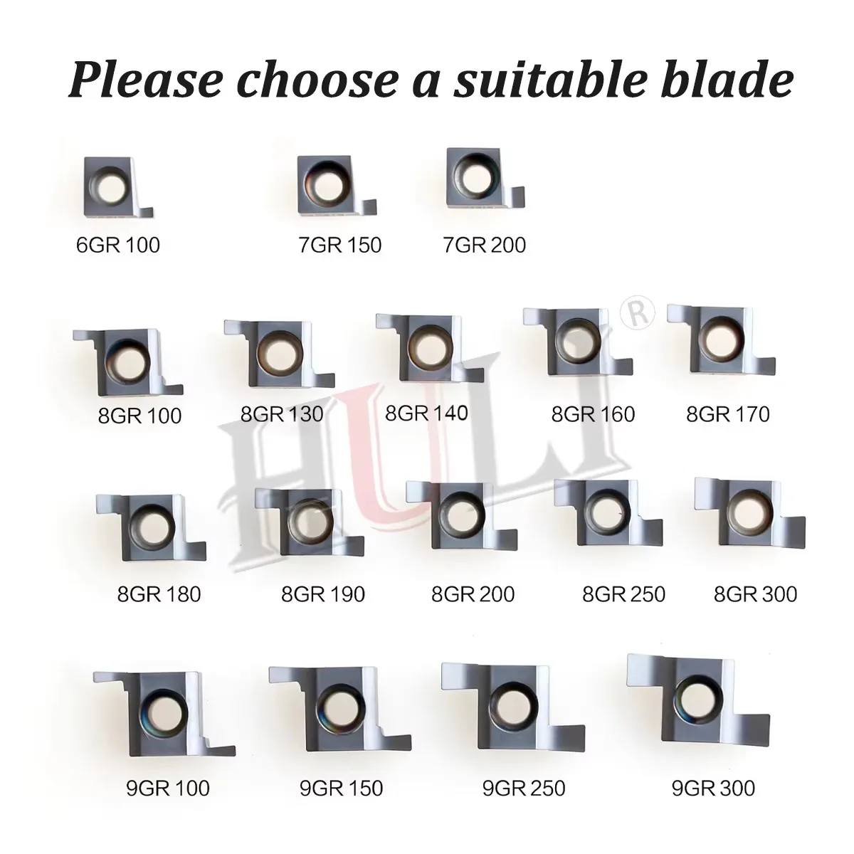 6GR /7GR/8GR Grooving inserts lathe tools 9G100 HL9060 9030 Inner Hole Slotting Blade Processing Stainless Steel And Steel Parts