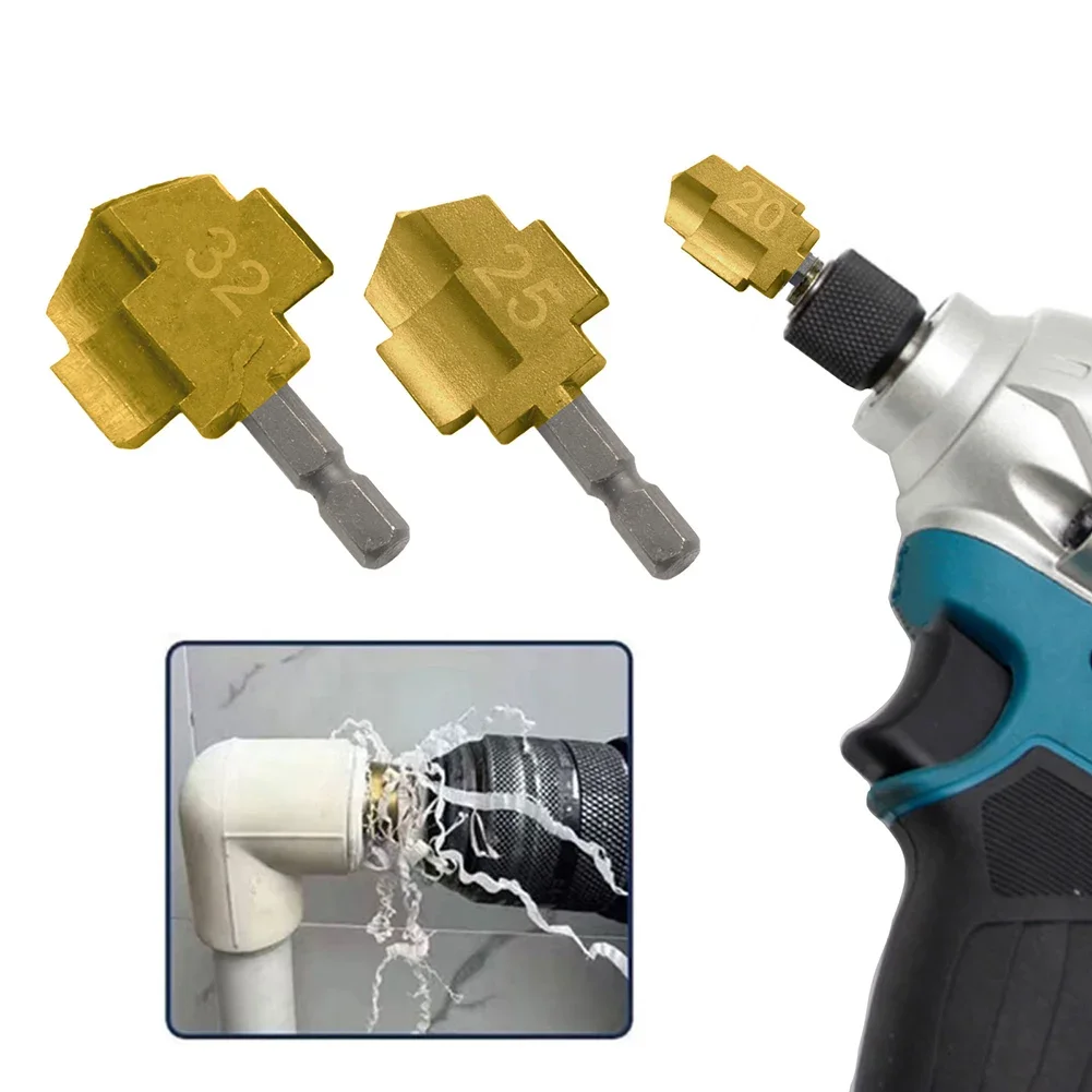 3 шт., золотое сверло с шестигранным хвостовиком PPR, расширительное сверло для водопроводных труб, перфоратор, сантехник для электроинструментов, аксессуары для сверл на складе