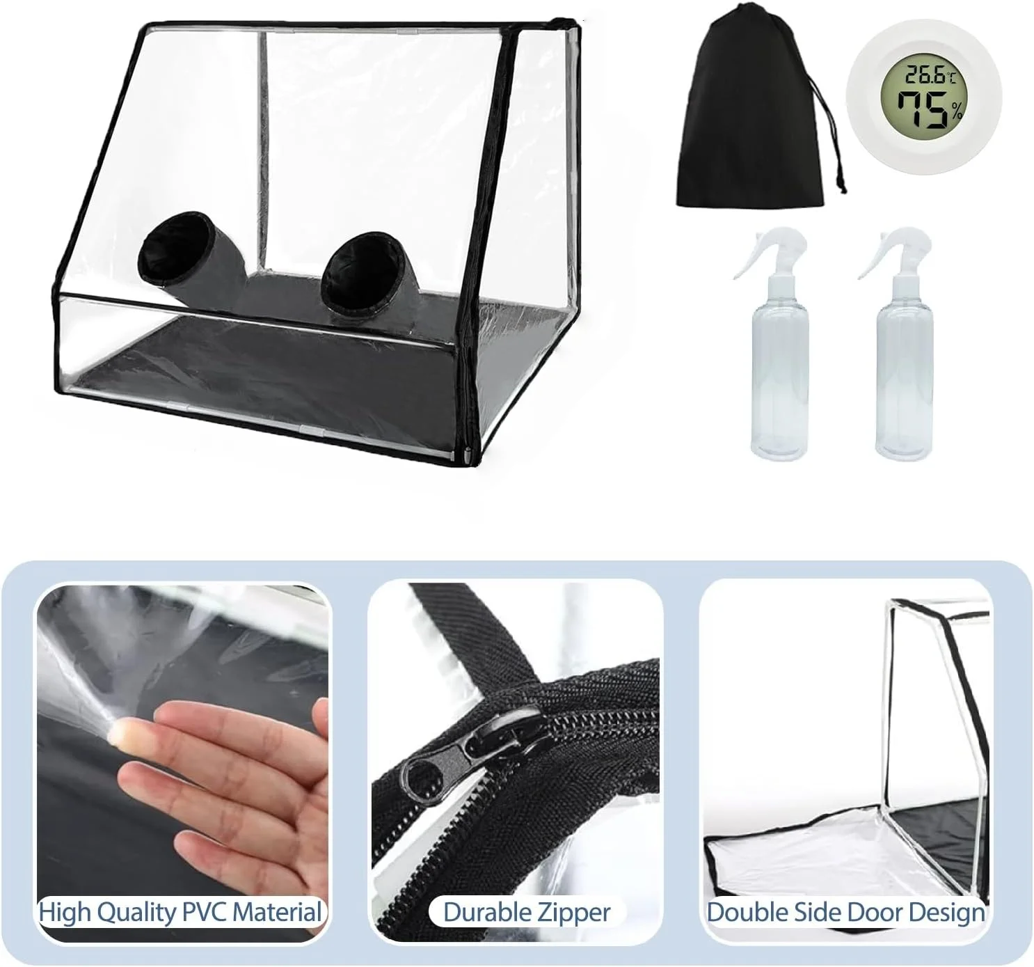 Large Still Air Box Mushroom Grow Tent Mycology Fume Hood Propagation Stations Grow Kit for Monotub Mushroom G