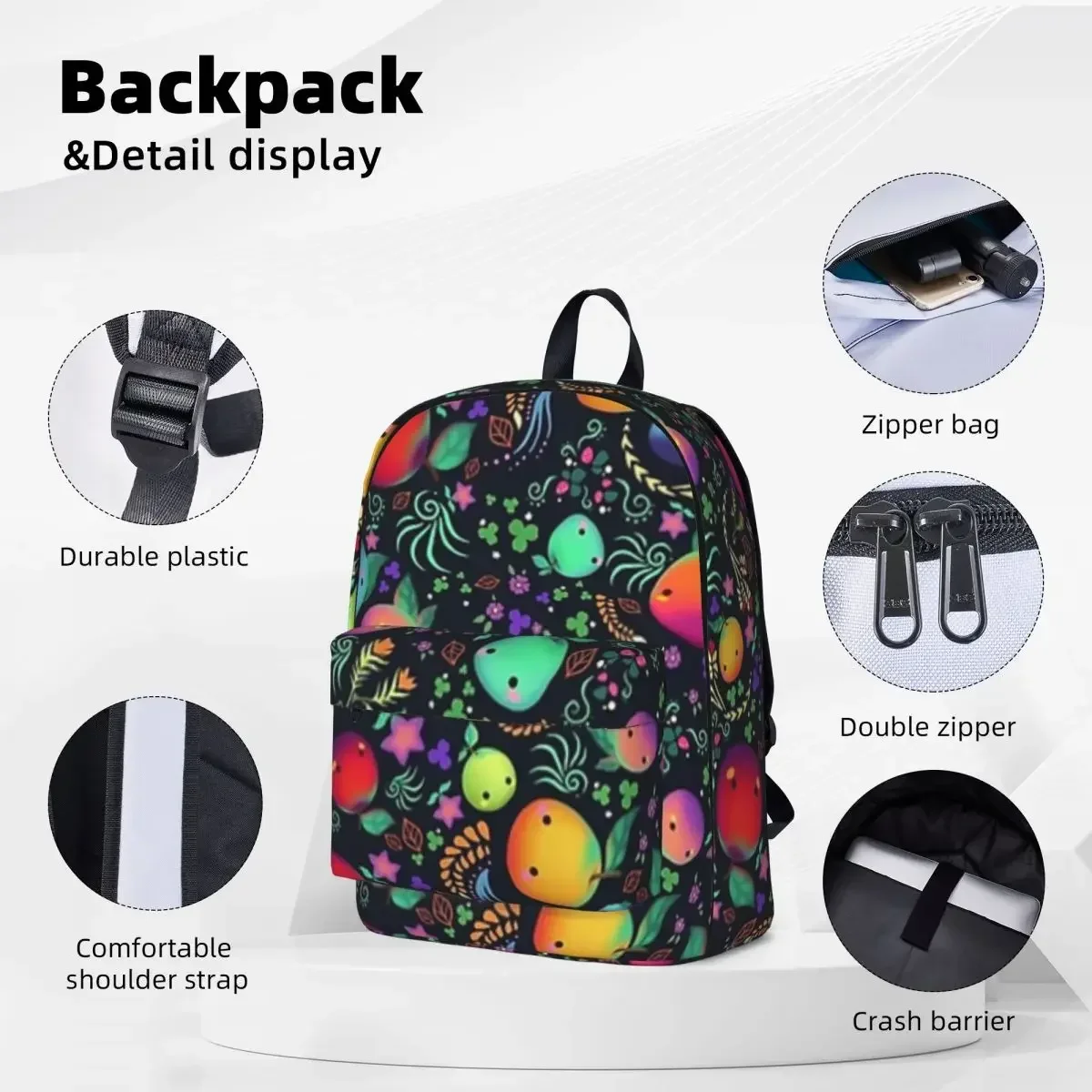 SDV - Farm Valley Friends Backpack Boy Girl Bookbag Children School Bags Cartoon Kids Rucksack Travel Rucksack Shoulder Bag