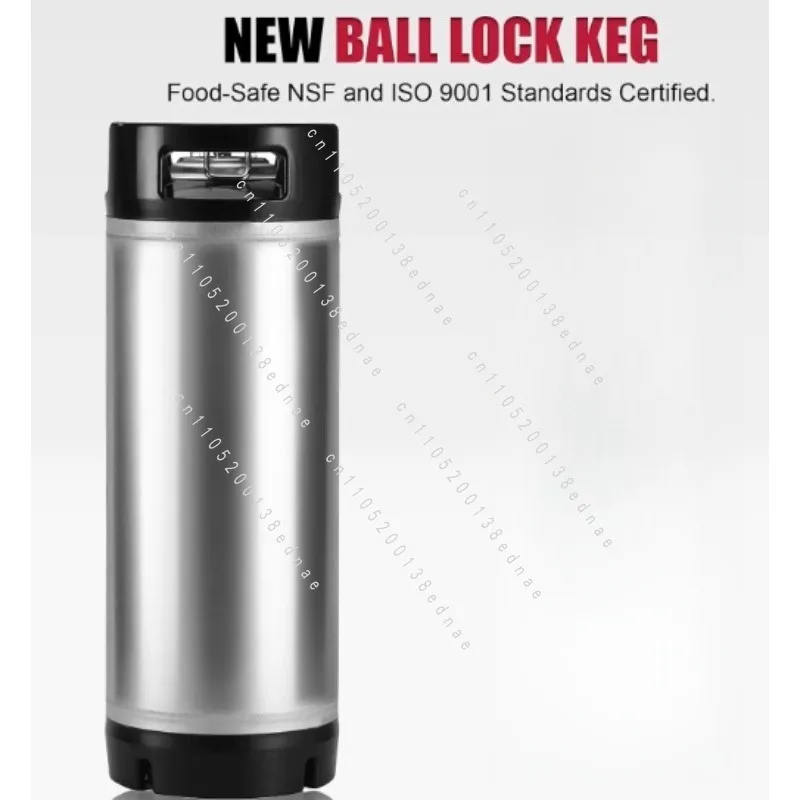 Keg Rubber Handle Barrel Stainless Steel Homebrew Growler Leak Proof Top Lid Beer Bucket Ball Lock Type