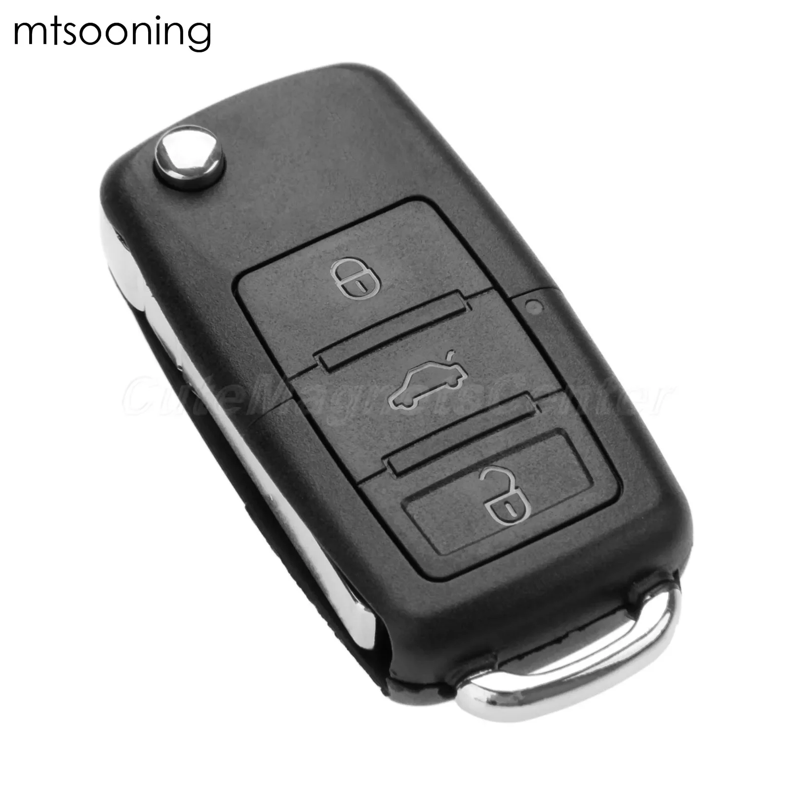 mtsooning Remote Key 3 Buttons 434 MHz ID48 Chip HU66 Blade For Caddy Eos Golf Plus Jetta Sirocco Tiguan Touran