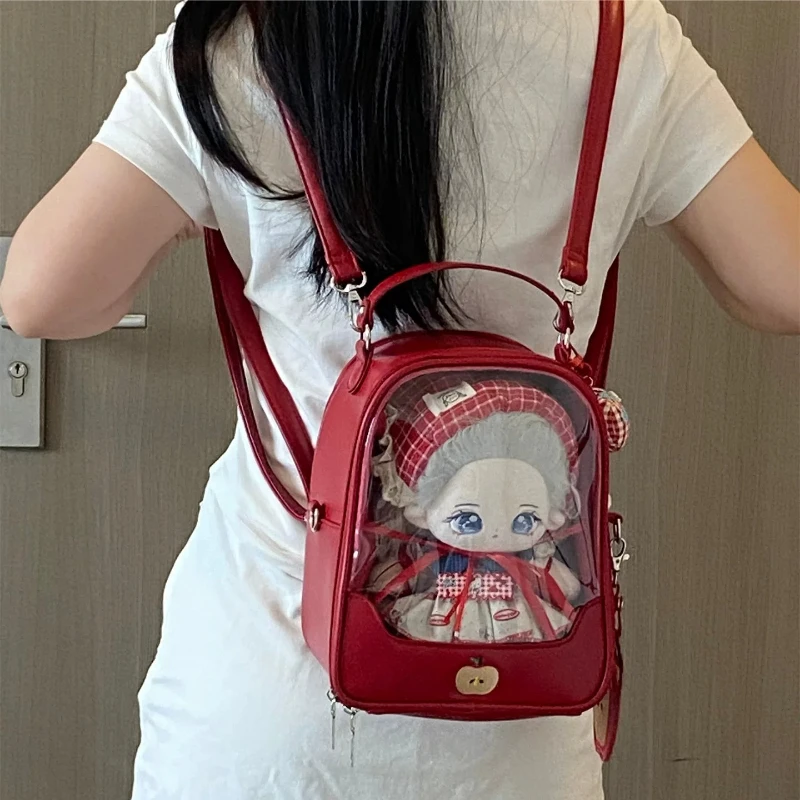 Japanese Animation Lta Bag Original 10~ 15cm Baby Bags Girl Sweet Out Red Apple Four-purpose Backpack Shoulder Messenger Bag